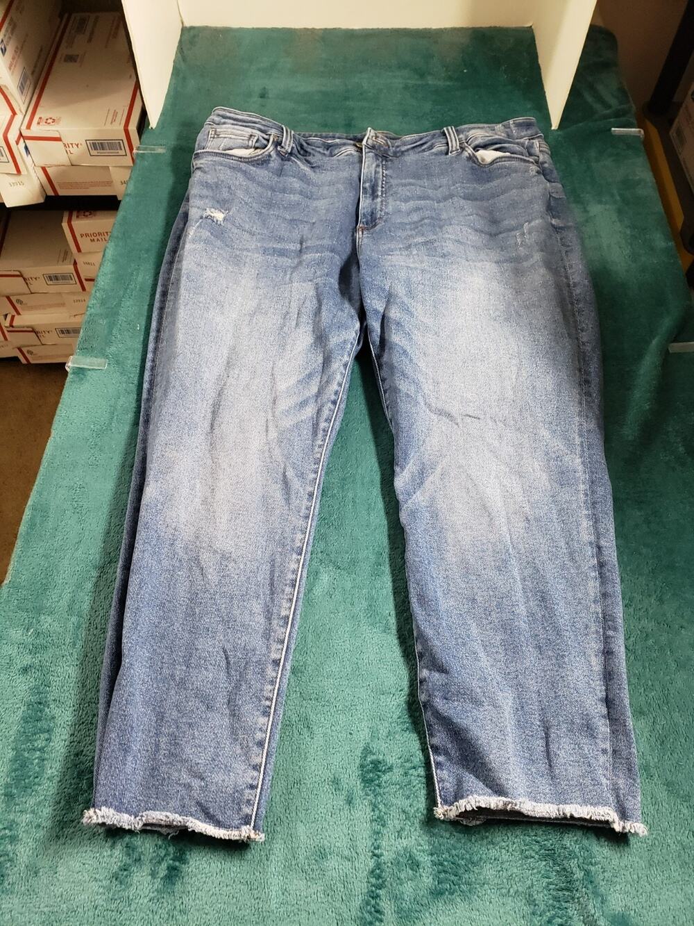 Kut From a Kloth Jeans Size 22 W Women Blue Pants Stretch Denim Cropped Straight